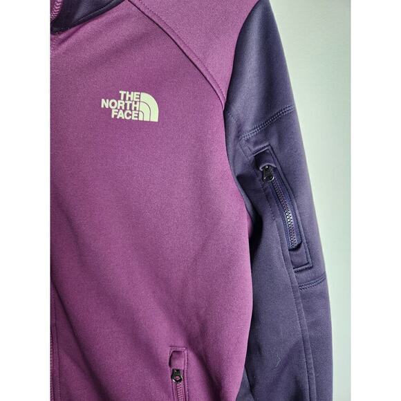 The North Face Womens soft shell jacket sz L purple fleece lined gorpcore camp - Picture 2 of 12